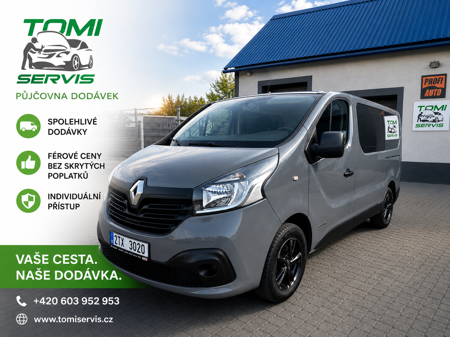 Renault Trafic III 1.6 dCi až pro 9 osob