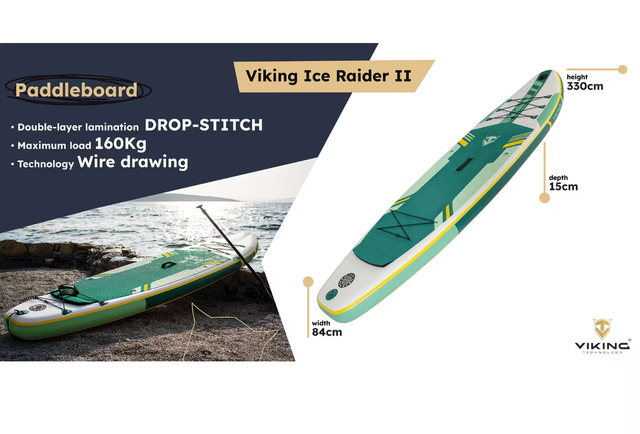 Nafukovací paddleboard 10'6 Viking Ice Raider II — foto 4